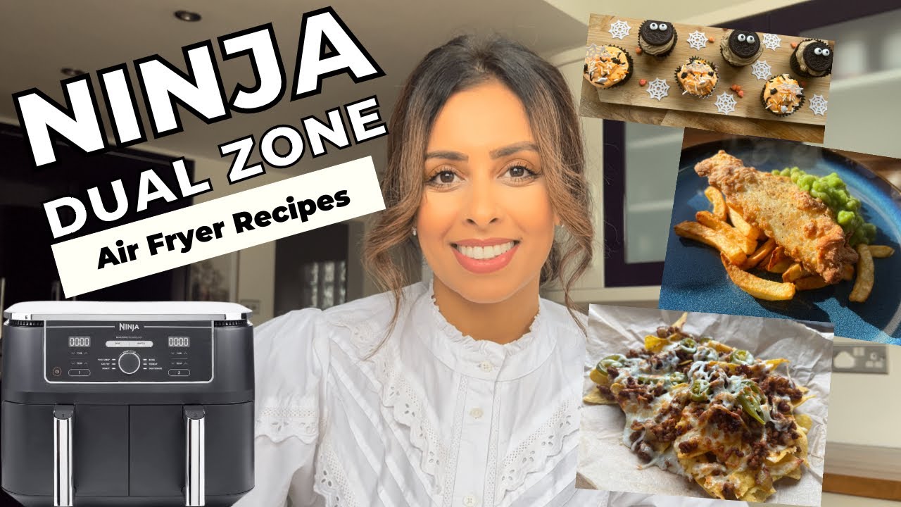 Air Fryer Recipes // Fish & Chips, Loaded Nachos, Cupcakes Recipe// Ninja  Dual Zone - Youtube