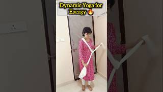Dynamic Yoga Flow 🔥 | 21 Sec Strength + Flexibility | Energy Boost Yoga ✨ #poweryoga #yogaflow #yoga
