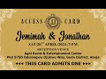 J J. Jamimah wed Jonathan 20th April 2024