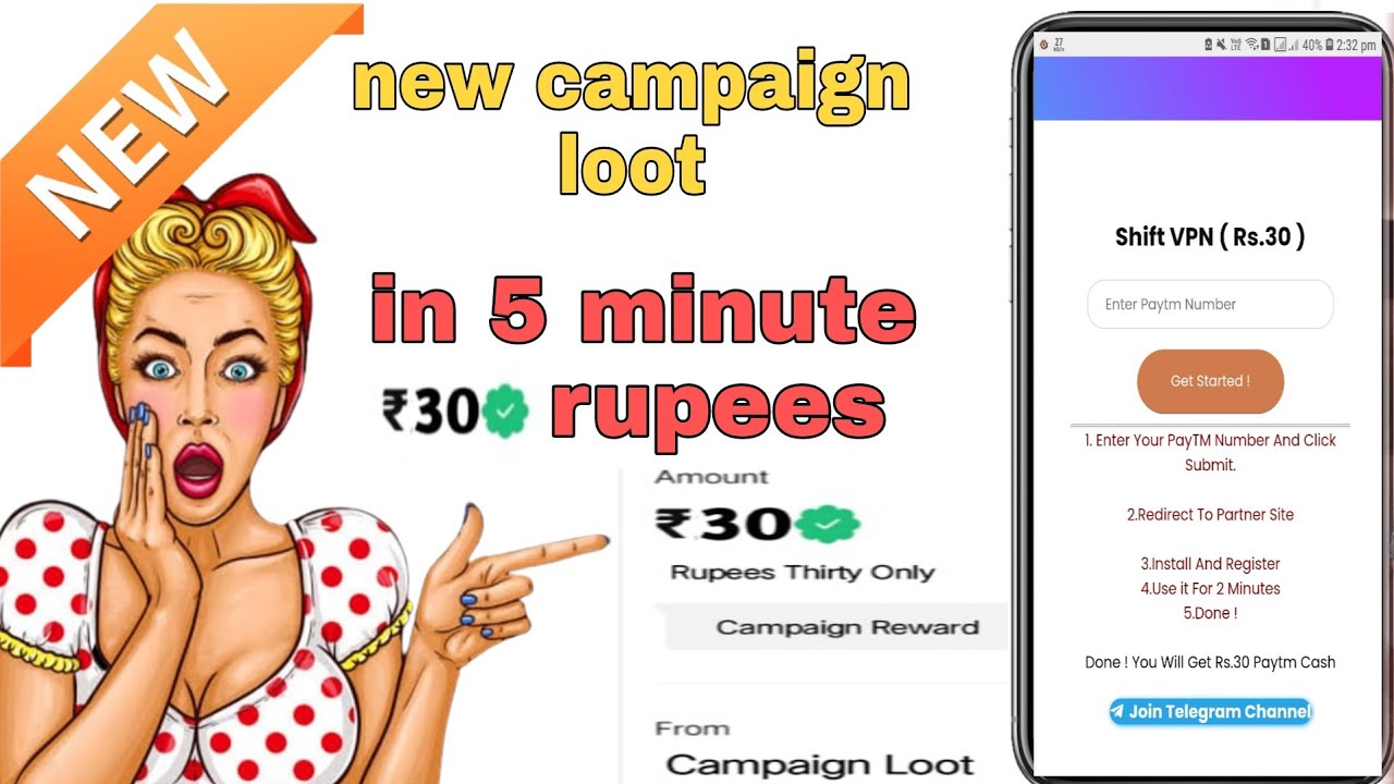 🤑Today New Campaign Loot Offer 30₹+30₹+30₹ Instant Paytm Cash || Tasks💰Campaign BUG|| New Paytm app