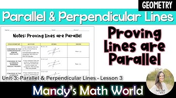 Proving Lines are Parallel High School Geometry
