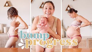 Growing Pregnant Belly Week By Week Bump Progress First Pregnancy