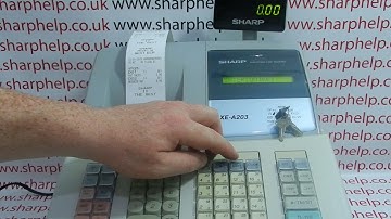 How To Program Department Sales Buttons Sharp XE-A203 / XE-A206 / XE-A20S Cash Registers