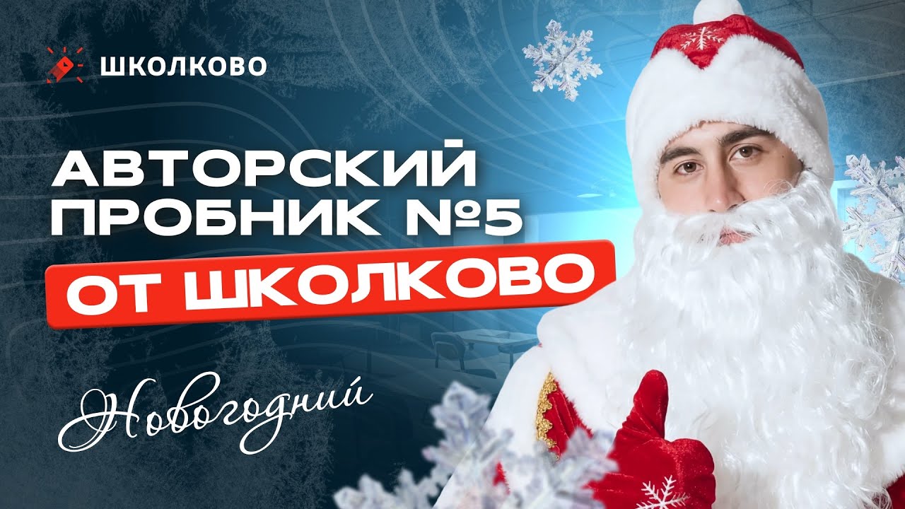 Авторский пробник №5 по математике от Школково | Новогодний