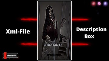 Ek Hat Me Sharap Xml 🥵 Alight Motion Xml File 🔰 Sabir Bro 🤍 new xml | viral xml | giral xml | xml