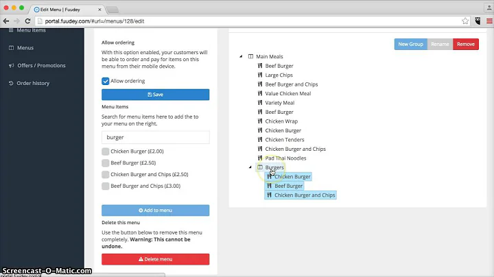 Adding & Editing Menus and Menu Items