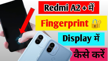 Redmi A2 plus me fingerprint lock kaise lagaye / how to set fingerprint lock in redmi A2 plus me //