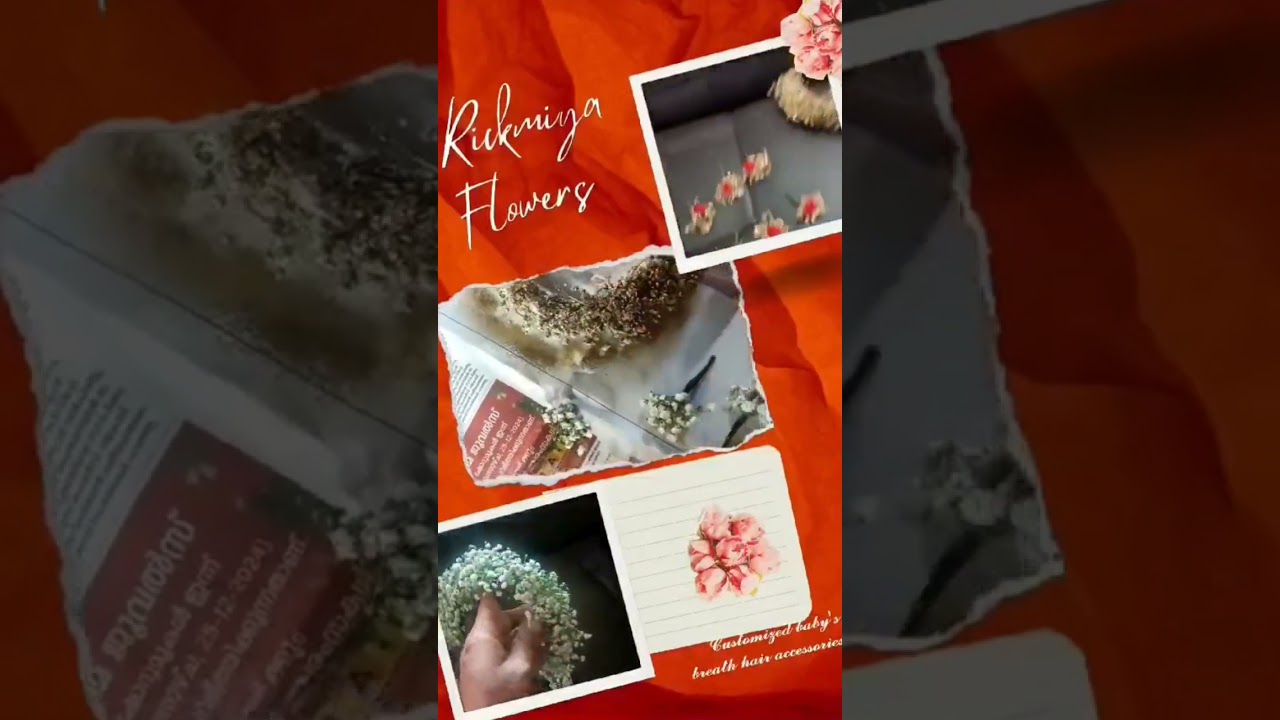 Customized baby's breath hair accessories 💖