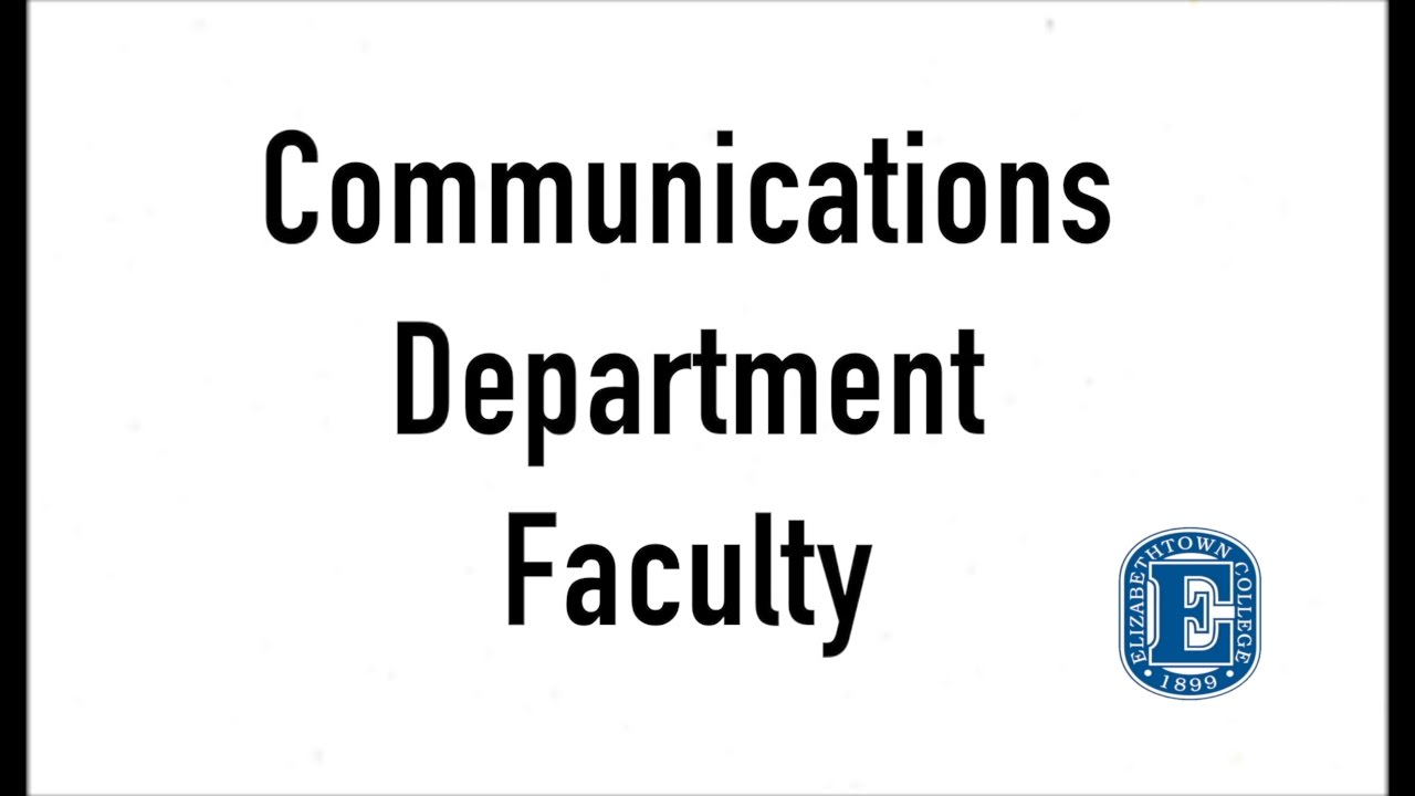 Communications Department Faculty & Staff