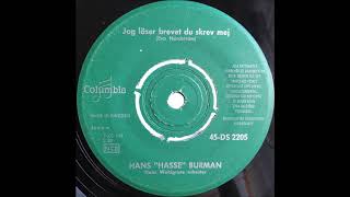 Hans Burman  Jag Lser Brevet Du Skrev Mej