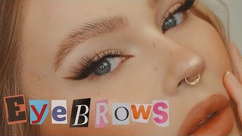 faux laminated eyebrow tutorial / the best brow gel