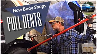 How Body Shops Fix/Pull Serious Dents  Hustler / Pogo Stick Alignment Bar
