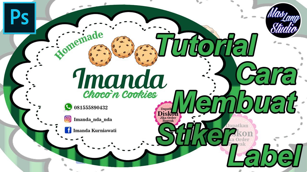 10 Ide Cara  Membuat  Stiker  Label Makanan Di Photoshop 