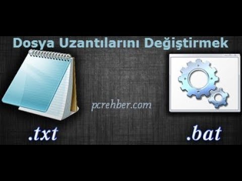 Windows 10 Dosya Uzantılarını Görüntülemek ve Değiştirmek