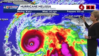 Tracking powerful hurricane Melissa - Oct 26