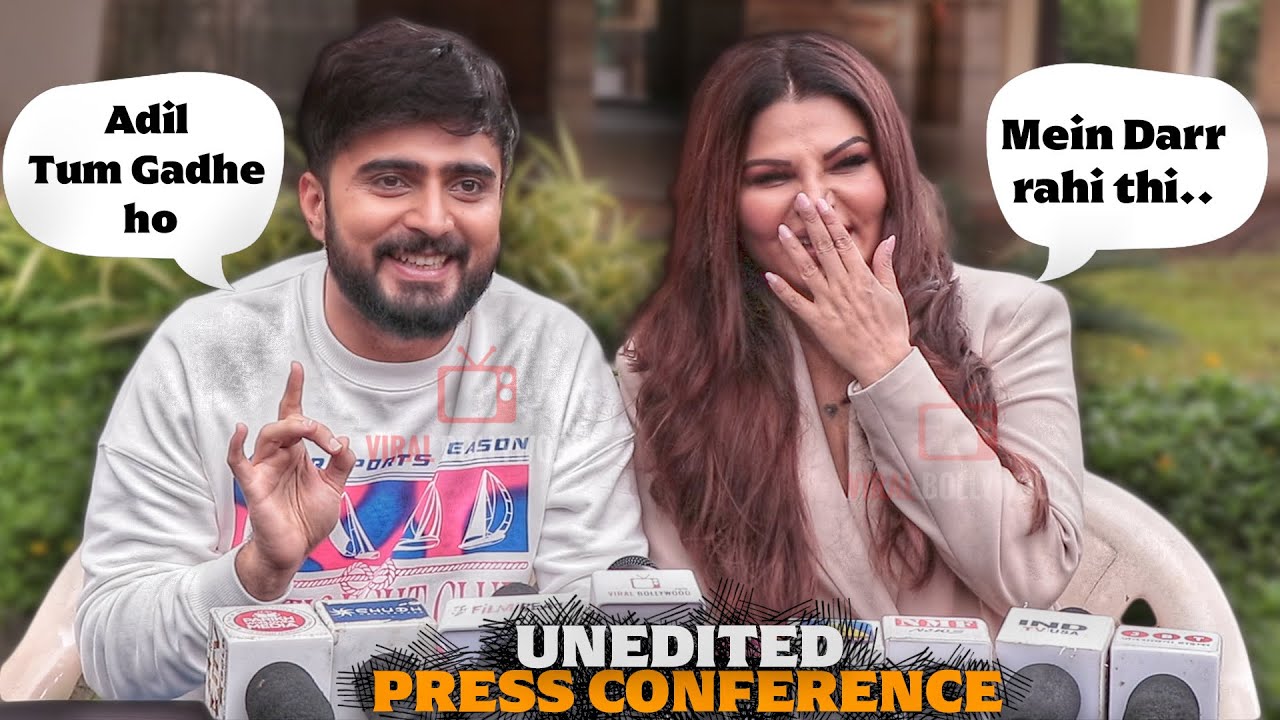 Rakhi Sawant and Adil Khan | Press Conference | First Music Video| Tu Mere Dil Mein Rehne Layak Nahi