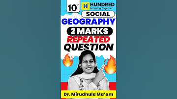 10th Social Important Questions Public Exam 2025 Geography #10thsocial #thatromthookrom #centumhacks