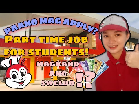 PAANO MAG APPLY NG TRABAHO SA JOLLIBEE BILANG SERVICE CREW ( Part time o full time job? )