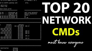 Top 20 Network Commands must know everyone || Basic network troubleshooting commands in Hindi