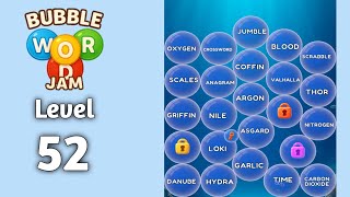 Bubble word jam level 52 walkthrough solution 