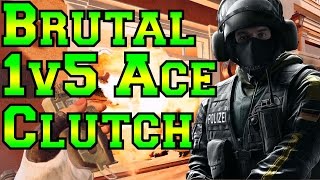 Brutal 1v5 Ace Clutch - Rainbow Six Siege