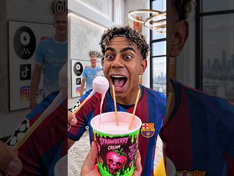 Yamal, Mbappé & Haaland Line Up for Strawberry Cream… 🍓👀 #parody #football #yamal