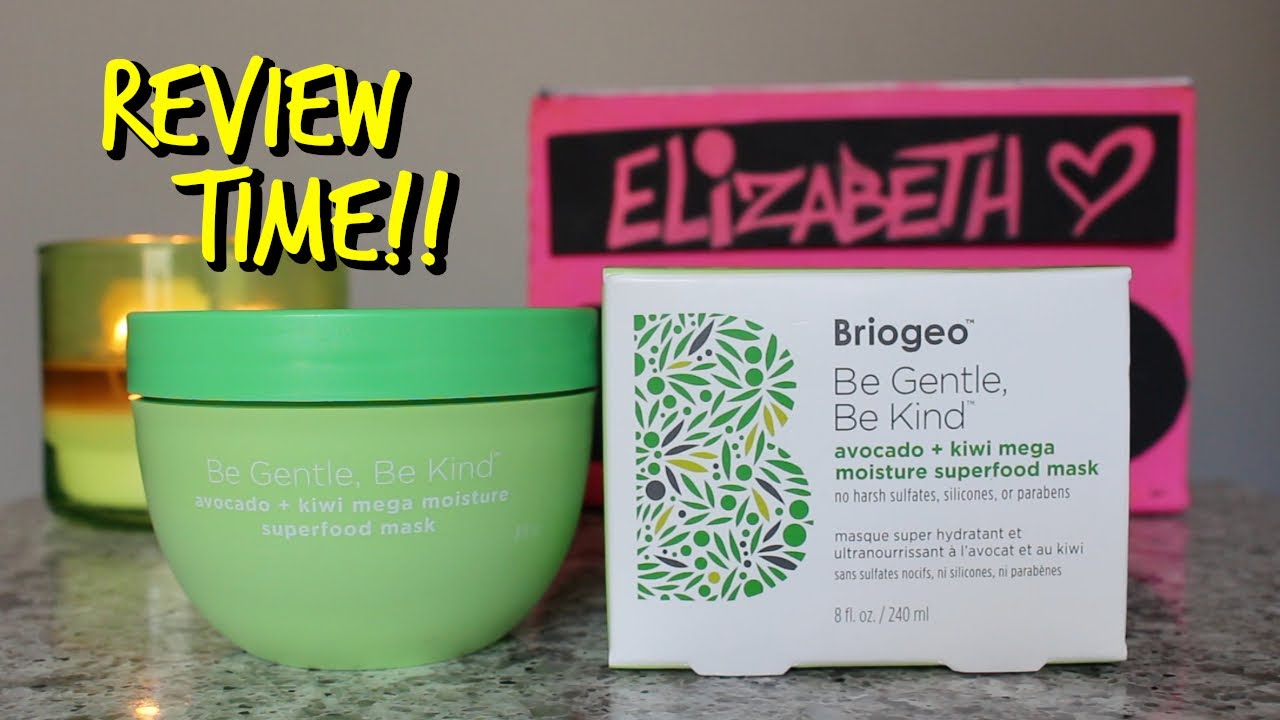First Impressions: Briogeo Be Gentle Be Kind Avocado + Kiwi Mega Moisture  Superfood Hair Mask - YouTube