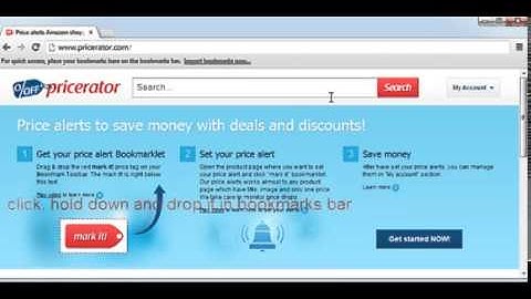 How to set up the Pricerator bookmarklet in Google Chrome