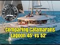 Annapolis Sailboat Show 2017. Comparing Catamarans. Lagoon 45' vs 52'. Ep89