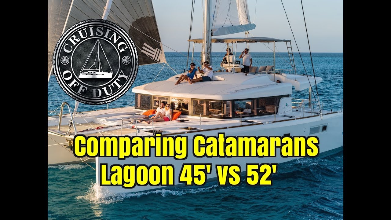 Annapolis Sailboat Show 2017. Comparing Catamarans. Lagoon 45′ vs 52′. Ep89