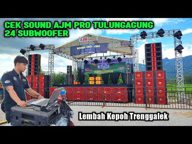 24 Subwoofer AJM Pro Tulungagung Persiapan Live DJ Tanti Lembah Kepoh Trenggalek class=