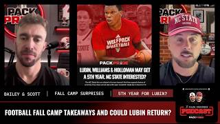 PI POD #12: Football Fall Camp surprises, plus could State land Lubin if he gets a 5th year?