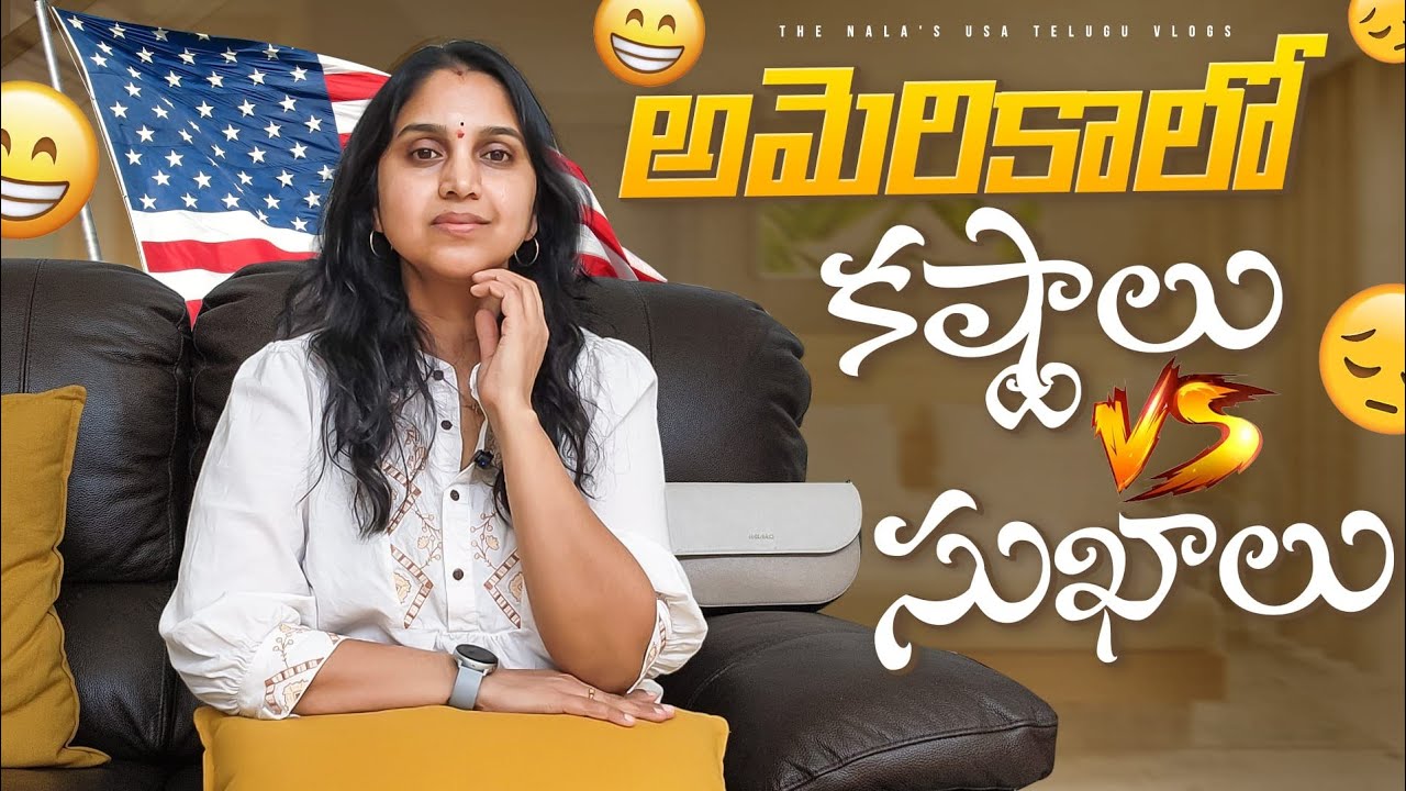 America life : Happiness Vs Hurdles | Telugu Vlogs from USA |  Indian lifestyle USA Kids School Visa