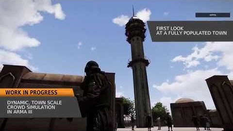 ArmA 3 - Large Scale Crowd Simulation (Extended Look)