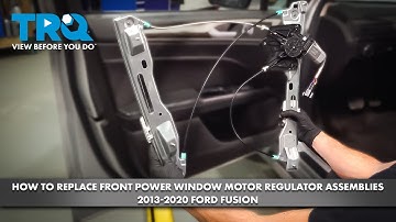 How to Replace Front Power Window Motor & Regulator Assemblies 2013-2020 Ford Fusion