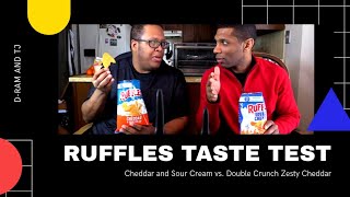 Ruffles Cheddar and Sour Cream vs. Double Crunch Zesty Cheddar by The Eclectic Bros 132 views 4 years ago 8 minutes, 28 seconds