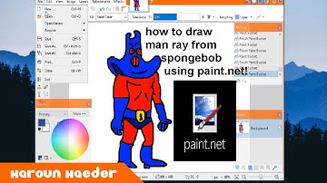 How to draw Man Ray from SpongeBob using Paint.NET (easy tutorial)