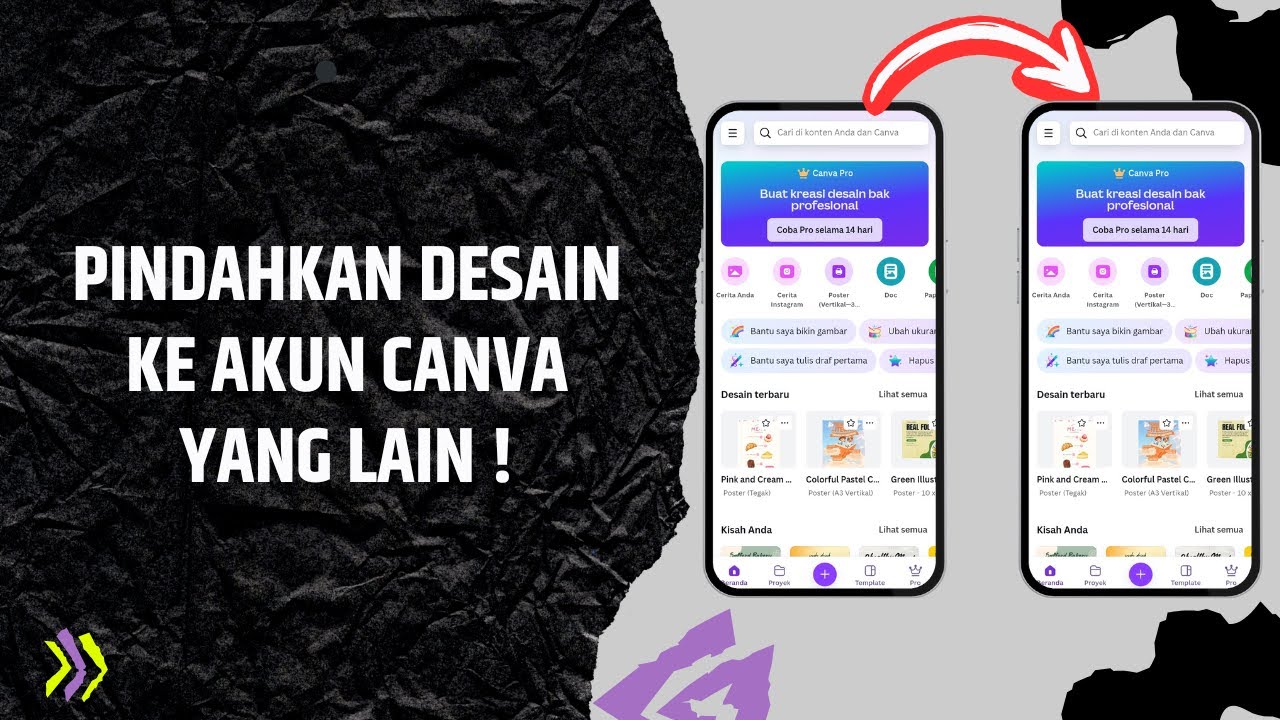 Cara Memindahkan Desain Canva Ke Akun Canva Lain Di Hp Android