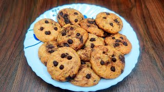 CHOCOLATE CHIP COOKIES RECIPE | EASY HOMEMADE COOKIES | CHOCO CHIP COOKIES | ARZINA RECIPES