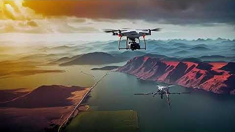 Drone Flight & Navigation System Ltd  Partnerships and Research  Generate an image of drones flying