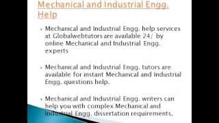 Mechanical and Industrial Engg  Assignment Help