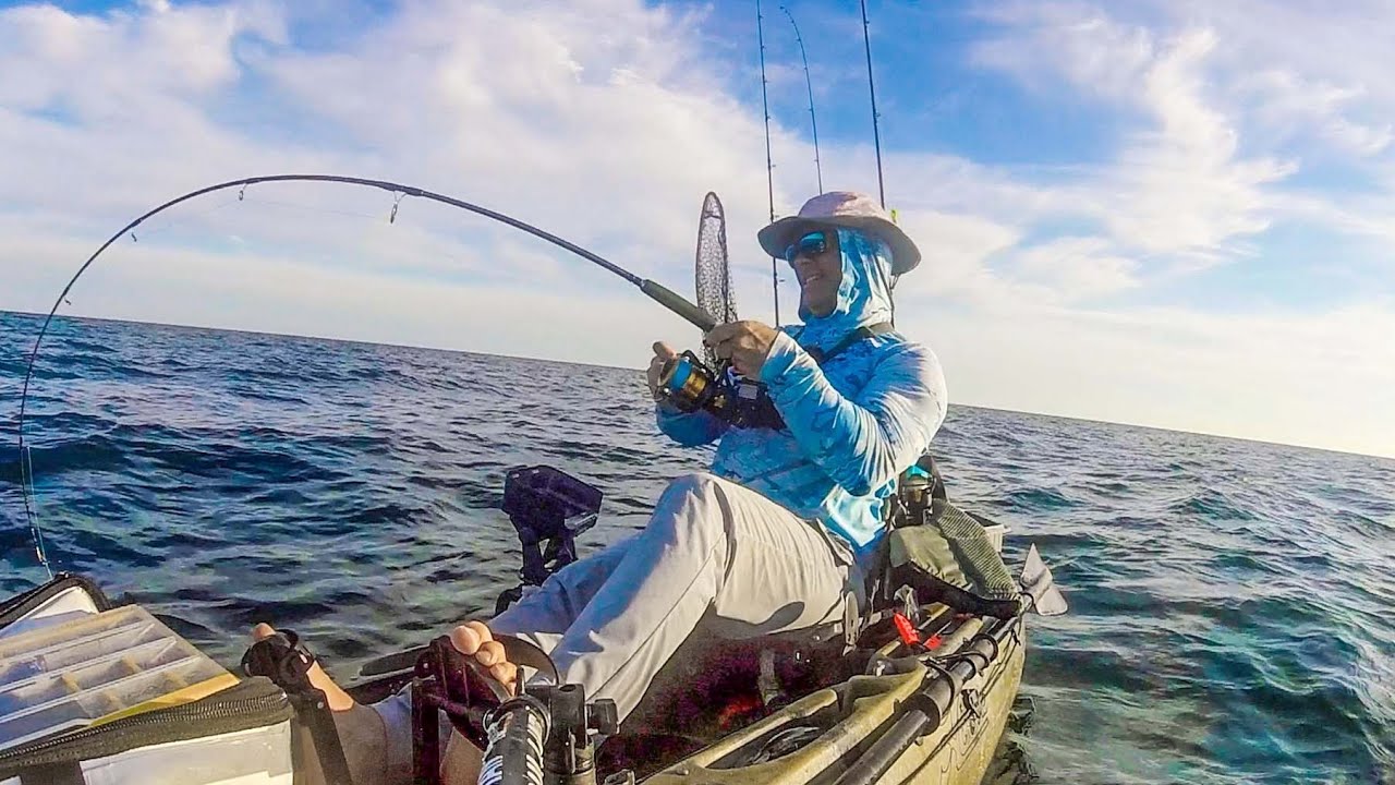 Dropping Jigs and Live Bait Kayak Fishing Navarre Beach Reefs YouTube