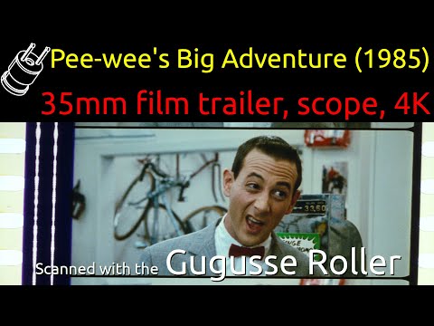 Pee-wee's Big Adventure (1985) 35mm film trailer, scope 4K