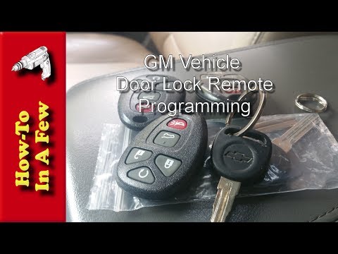 How To: Program GMC Door Lock Remotes