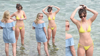 Fifty Shades Darker Star Dakota Johnson Top Bikini Behind The Scenes