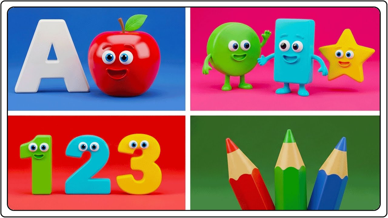 Preschool Learning Videos | Kids Videos For Kids | Nursery Rhymes & Kids Songs thumbnail