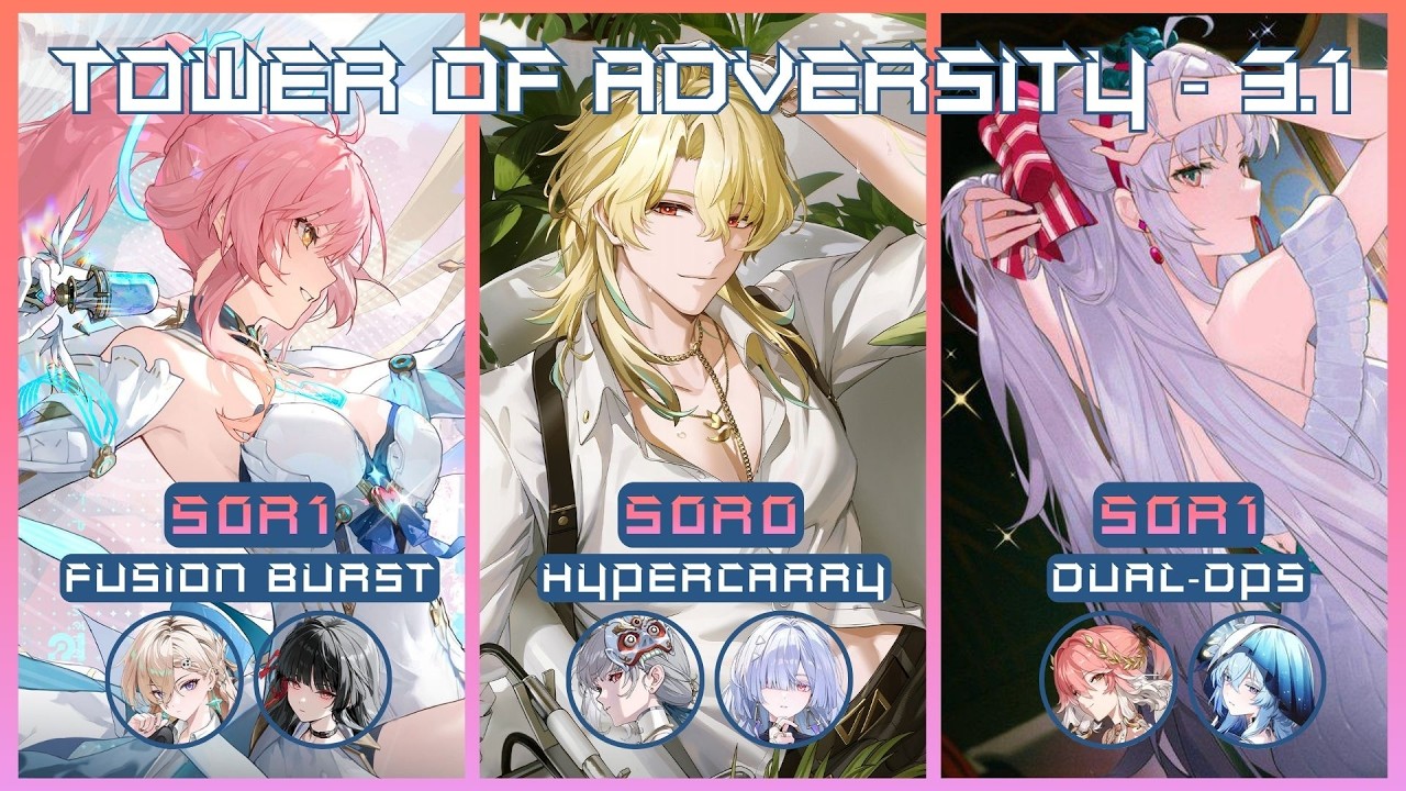 Luuk Herssen S0R0 / Aemeath S0R1 / Carlotta S0R1 | ToA - Tower of Adversity 3.1 | Wuthering Waves