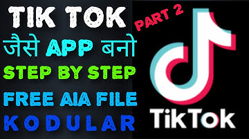 how to make tiktok app in kodular | TikTok Jaisa App Kaise Banaye | #part2