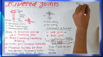 Design of Riveted Joints || Failures of riveted joints | Types of riveted joints