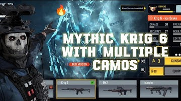 Mythic KRIG 6 with ALL CAMOS in COD Mobile! 🔥 (Full Showcase)